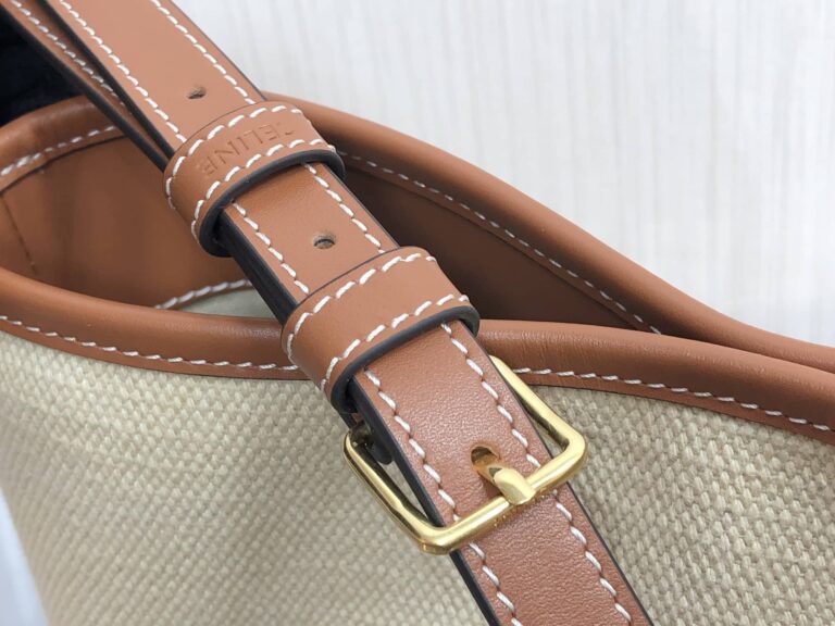 Celine Bucket Cuir Triomphe In Smooth Calfskin Tan 198243Du304Lu - Image 4