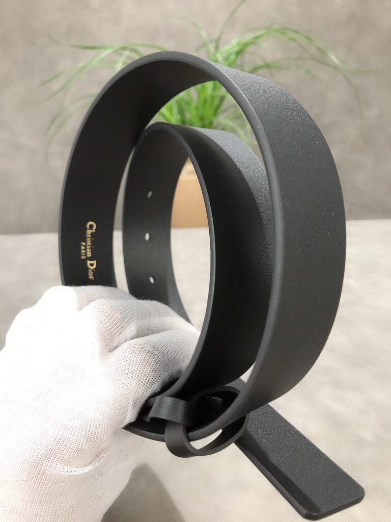 Dior 30 Montaigne Leather Belt Black 2Cm - Image 2