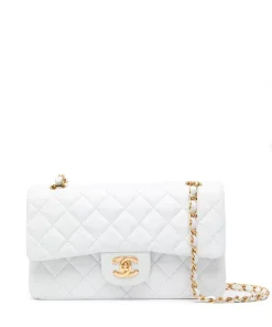 Chanel Classic Mini Flap Gold Hardware White 25Cm