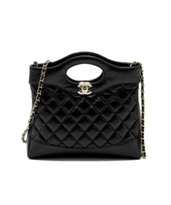 Chanel 31 Bag Calfskin Black 24Cm