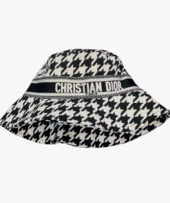 Dior Houndstooths Bucket Hat Black
