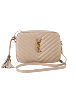 Saint Laurent Lou Camera Bag In Quilted Leather Beige Gold 23Cm 612544Dv7072721