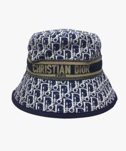 Dior Oblique Bucket Hat Dark Blue