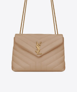 Saint Laurent Loulou Small Chain Bag In Matelassé Y Dark Beige Gold 23Cm 494699Dv7272721