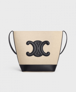 Celine Bucket Cuir Triomphe Black