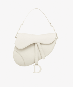 Dior Saddle Smooth Leather White