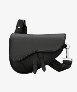 Dior Mini Saddle Bag Oblique Jacquard Black