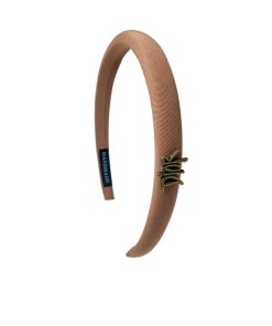 Dior Small Dior Headband With Gold Hardware In Light Brown