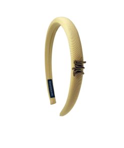 Dior Small Dior Headband With Gold Hardware In Yellow