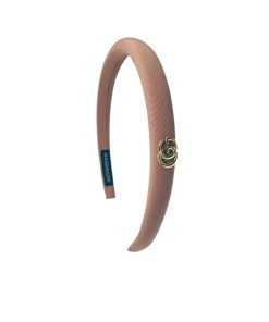 Gucci Small Gg Headband With Gold Hardware In Light Brown