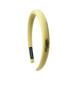 Prada Small Prada Milano Headband With Gold Hardware In Yellow