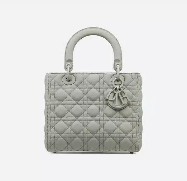 Dior Medium Lady Gray Ultramatte Cannage M0565Iloi_M41G 24Cm