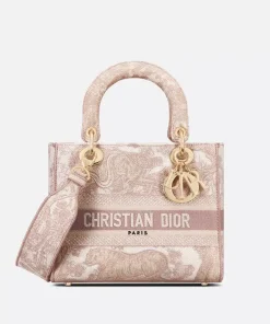 Dior Mini Lady D-Lite Bag Pink 17Cm M0565Otdt