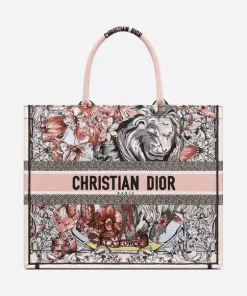 Dior Large Book Tote Multicolor La Force Embroidery 42Cm M1286Zfor M884