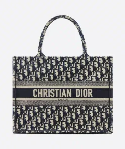 Dior Medium Book Tote Blue Dior Oblique Embroidery 36Cm M1296Zriw M928