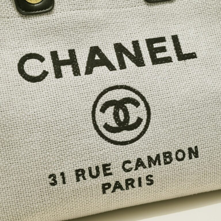 Chanel Deauville Shopping Tote Bag Grey 37Cm - Image 8