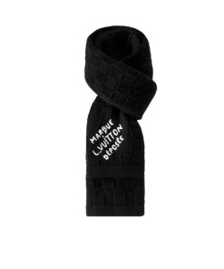 Louis Vuitton Damier Snug Scarf Black M90841