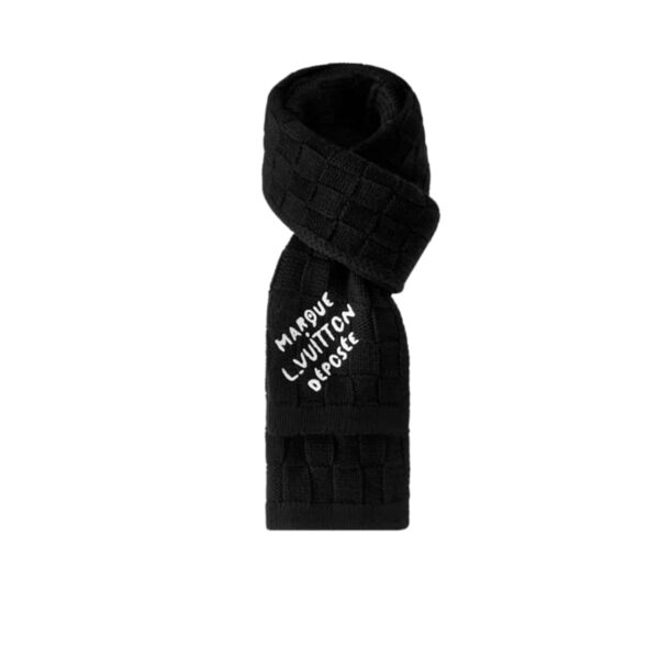 Louis Vuitton Damier Snug Scarf Black M90841