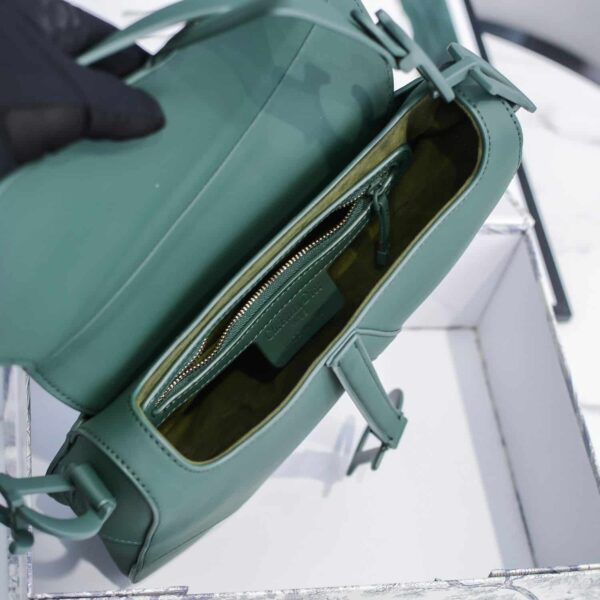 Dior Saddle Smooth Leather Dark Green - Image 5