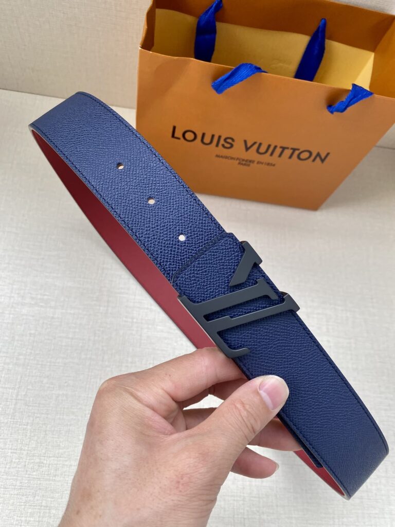 Louis Vuitton Initiales Belt In Blue 4Cm - Image 2