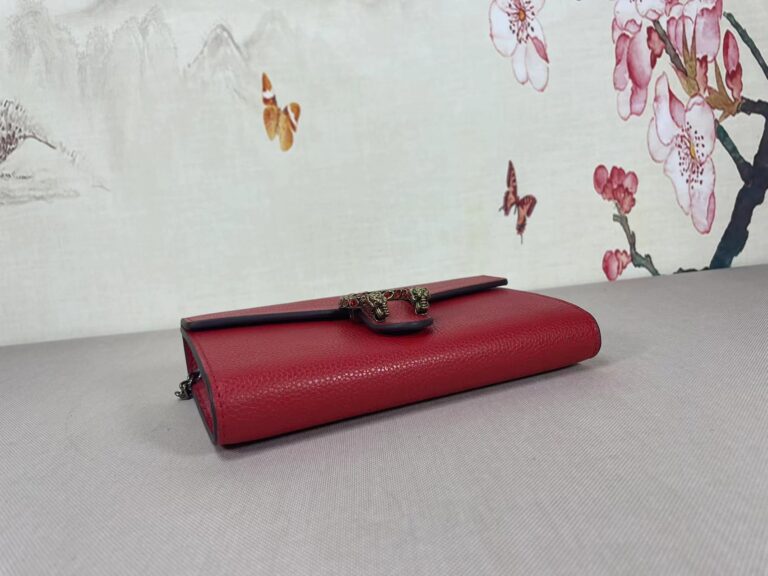 Gucci Women'S Dionysus Gg Supreme Chain Bag Red 401231 Caogx 8990 - Image 7