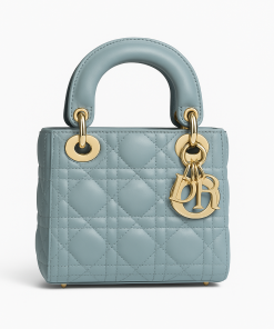 Dior Medium Lady Blush Cannage Lambskin Bag Horizon Blue 20Cm M0565Onge_M09Z