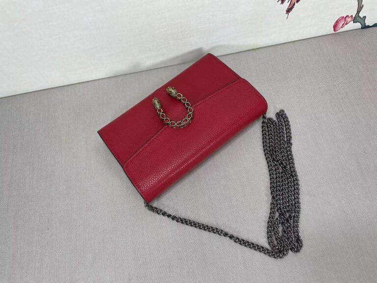 Gucci Women'S Dionysus Gg Supreme Chain Bag Red 401231 Caogx 8990 - Image 2