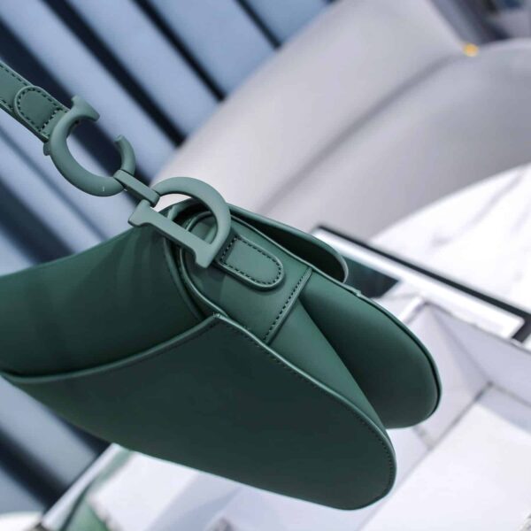 Dior Saddle Smooth Leather Dark Green - Image 7