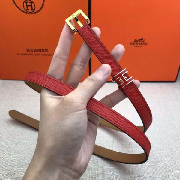 Hermes Leather  Belts Pop H Red 15Mm - Image 7