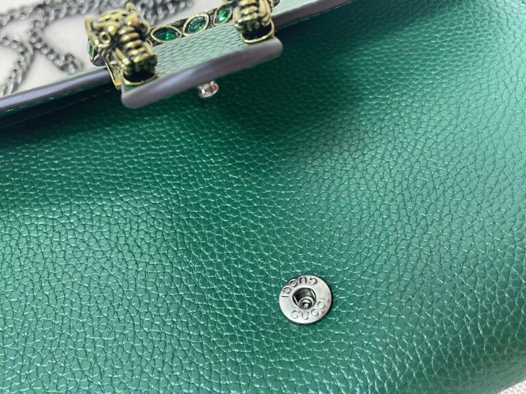 Gucci Women'S Dionysus Gg Supreme Chain Bag Green 20Cm 401231 Caogx 3120 - Image 3