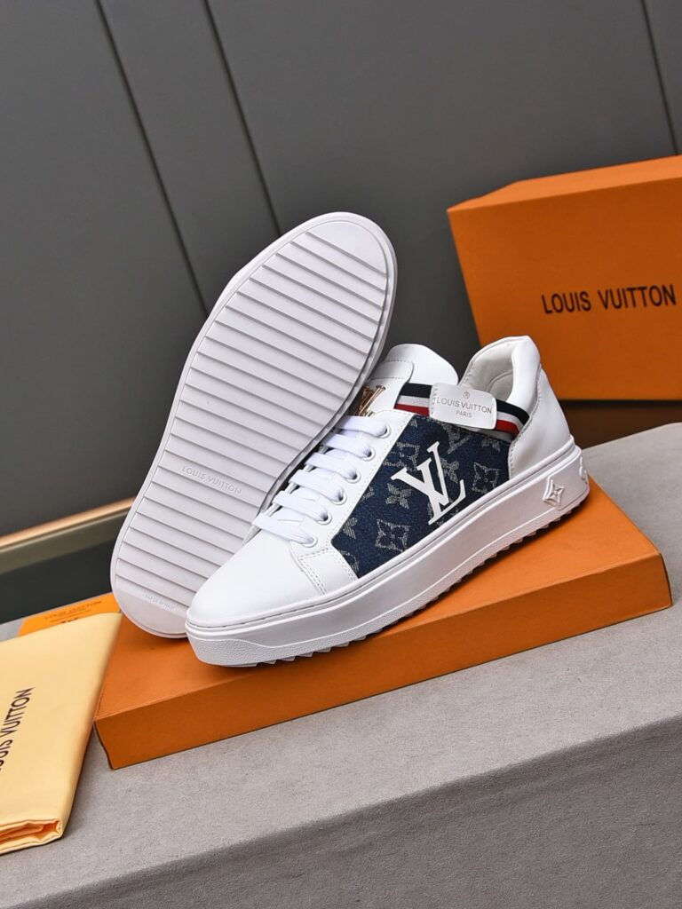 Louis Vuitton Trainer White Denim - Image 2