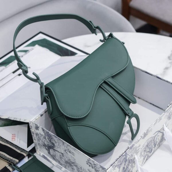 Dior Saddle Smooth Leather Dark Green - Image 6