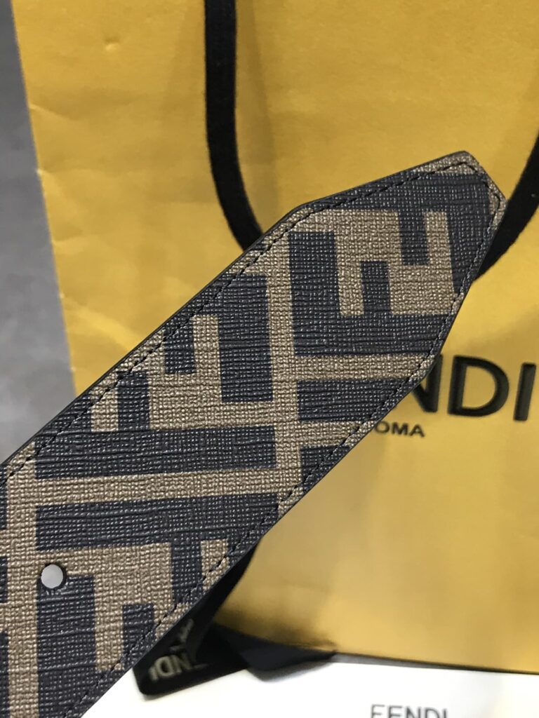 Fendi Reversible Ff Leather Belt Brown 40Mm - Image 6