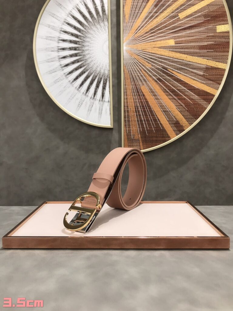 Dior 30 Montaigne Leather Belt Rose Pink 3.5Cm - Image 4