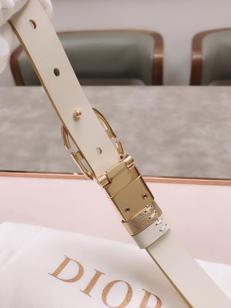 Dior 30 Montaigne Reversible Belt White 2Cm B0178Uwgb M01E - Image 6