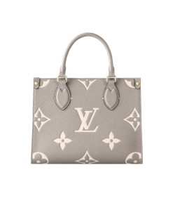 Louis Vuitton Onthego Pm Dove Grey Cream 25Cm