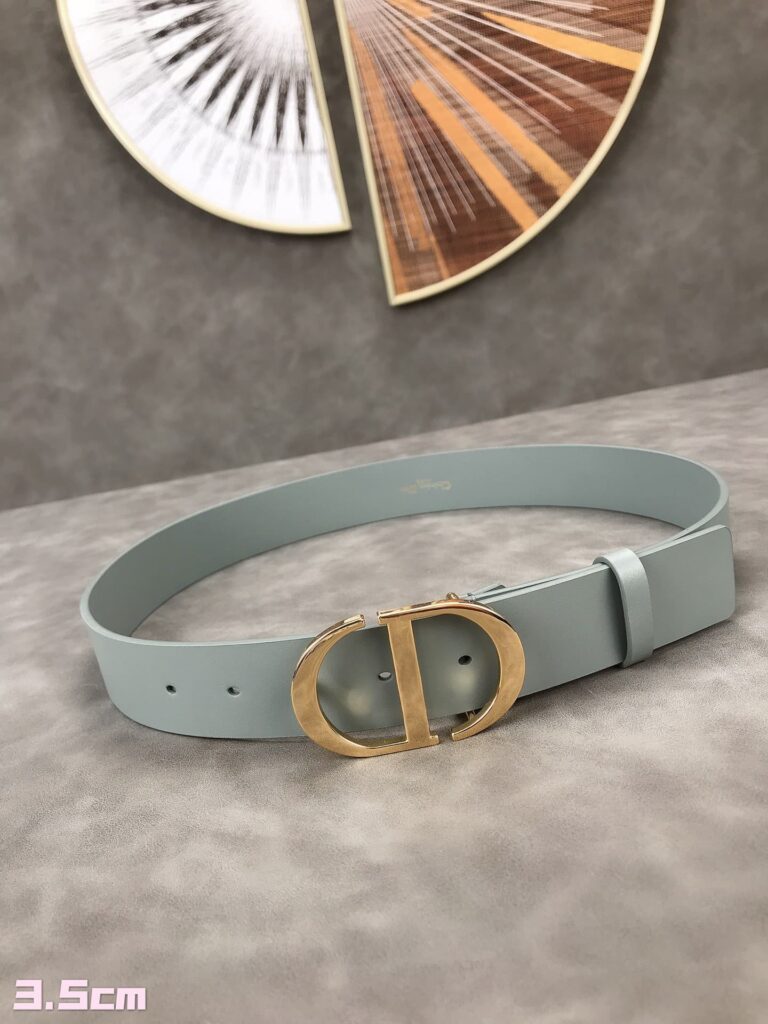Dior 30 Montaigne Leather Belt Mint 3.5Cm - Image 3