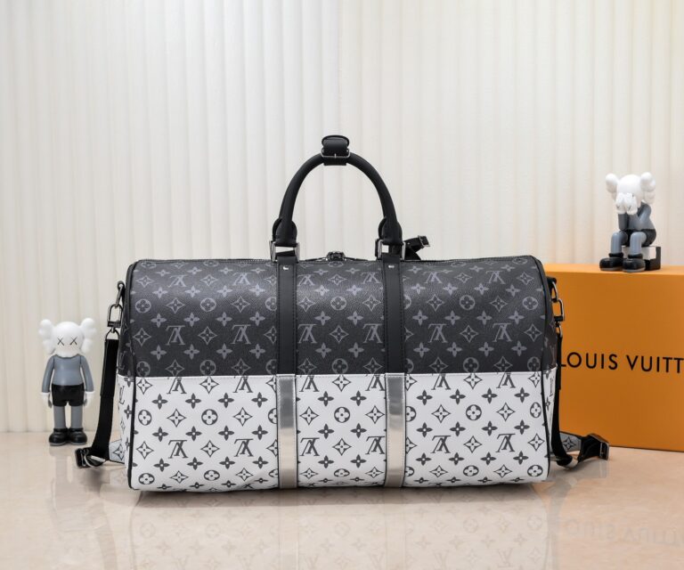 Louis Vuitton Keeppall Bandouliere Monogram Eclipse Outdoor Split 50 M43412 - Image 10