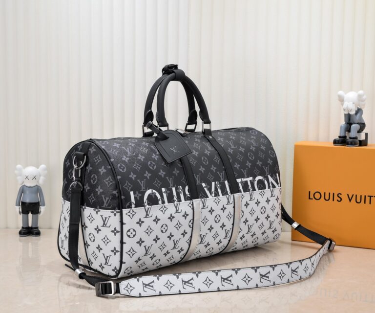 Louis Vuitton Keeppall Bandouliere Monogram Eclipse Outdoor Split 50 M43412 - Image 3