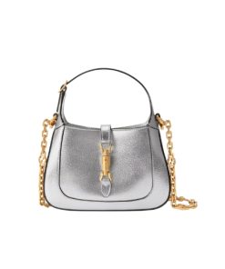 Gucci Jackie 1961 Lame Mini Bag Silver 675799 1Tr0G 8106