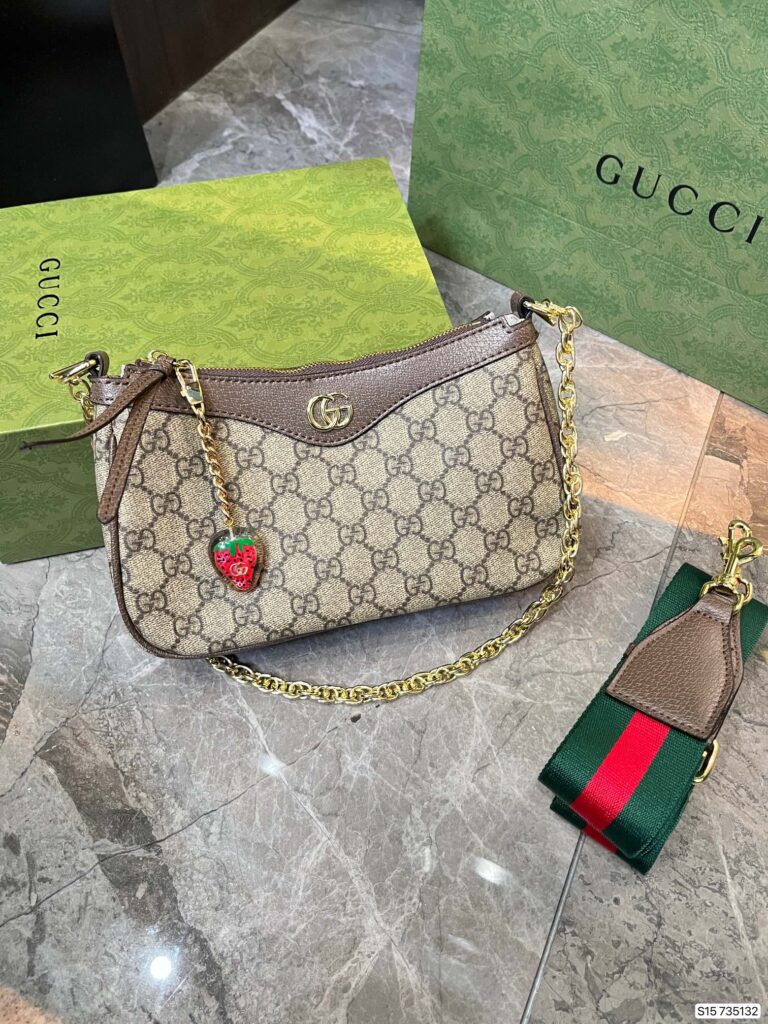 Gucci Ophidia Gg Small Handbag Beige 735132 Fable 9442 - Image 10