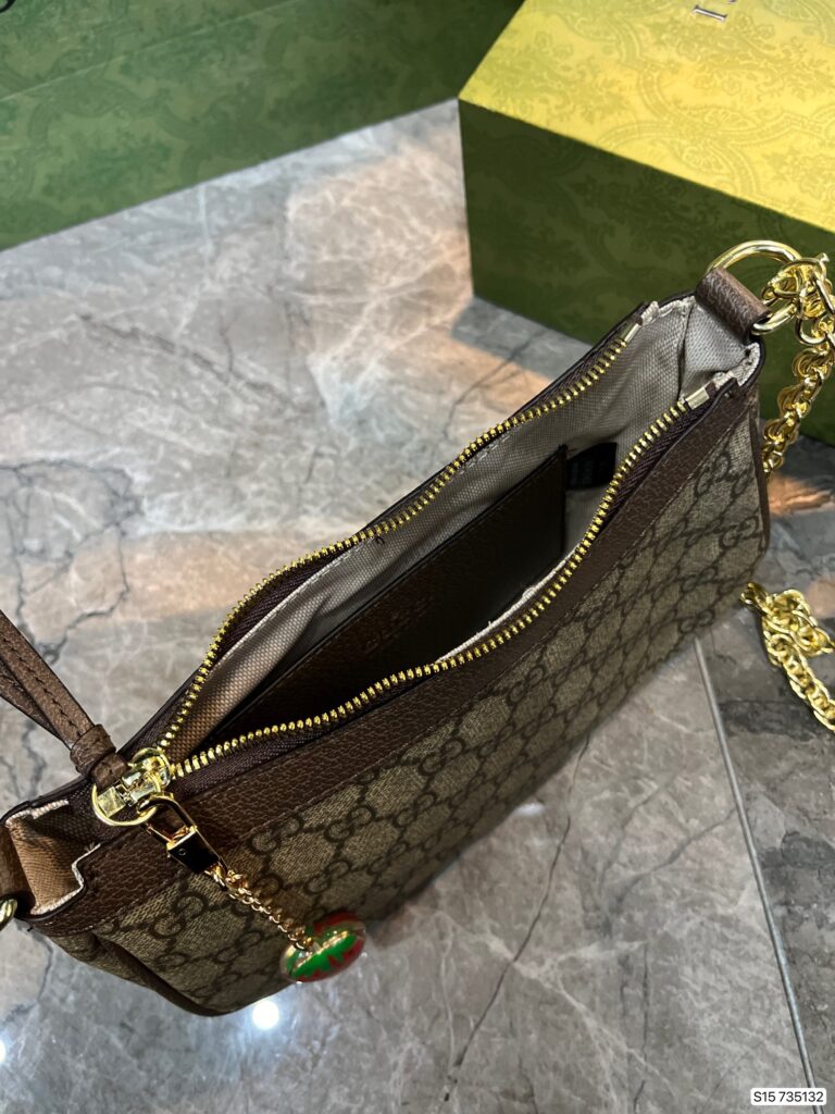 Gucci Ophidia Gg Small Handbag Beige 735132 Fable 9442 - Image 2