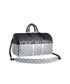 Louis Vuitton Keeppall Bandouliere Monogram Eclipse Outdoor Split 50 M43412