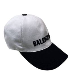 Balenciaga Logo Front Cap White