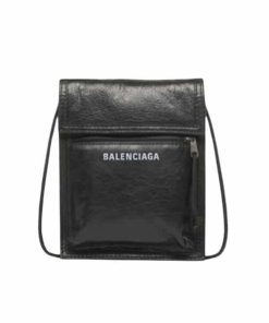 Balenciaga Men Explorer Small Pouch With Strap In Black 19Cm 532298Db5051000