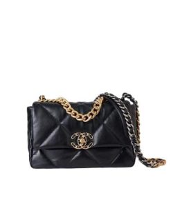 Chanel 19 Flap Bag Black 26Cm