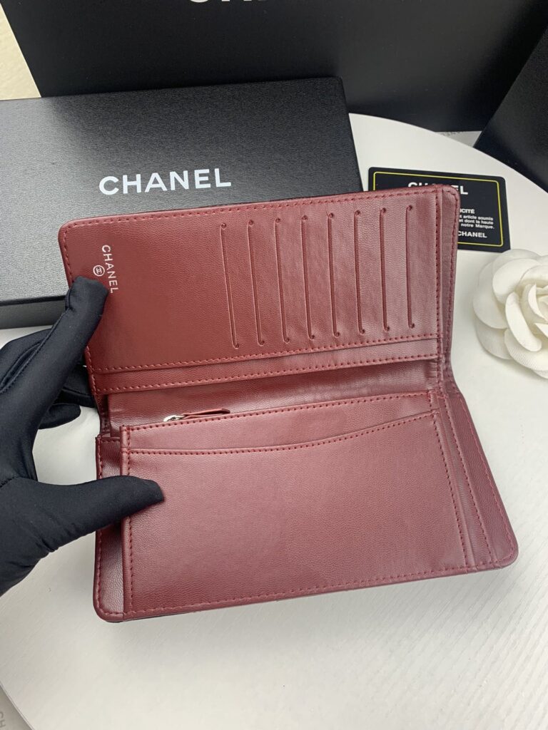 Chanel Black Quilted Lambskin Classic Long Flap With Silver Hardware Wallet 19.5Cm - Image 5