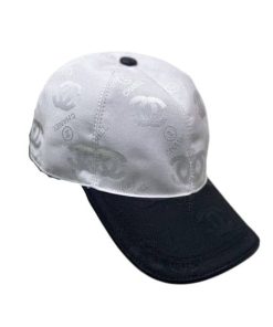 Chanel Cap White Black