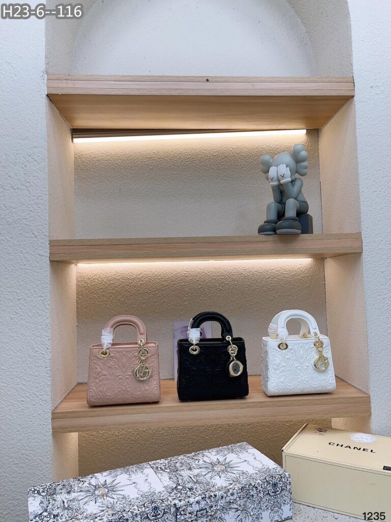 Dior Small Lady Dior My Abcdior Bag Pink Quilted Effect Lambskin With Ornamental Motif 20Cm M0538Ootb M80P - Image 3