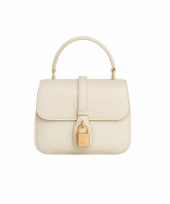 Celine Mini Tabou In Smooth Calfskin White 17Cm 10L343Fb6 01Hi